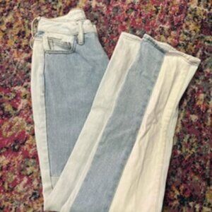 0324-11 PacSun Color Block Jeans